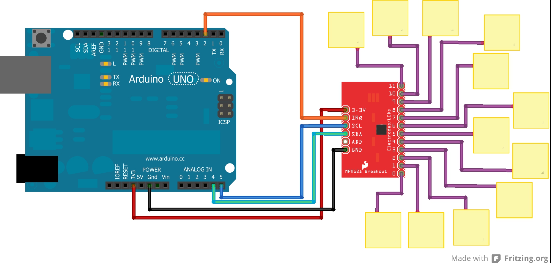 Multi Touch Sensor Whiring
