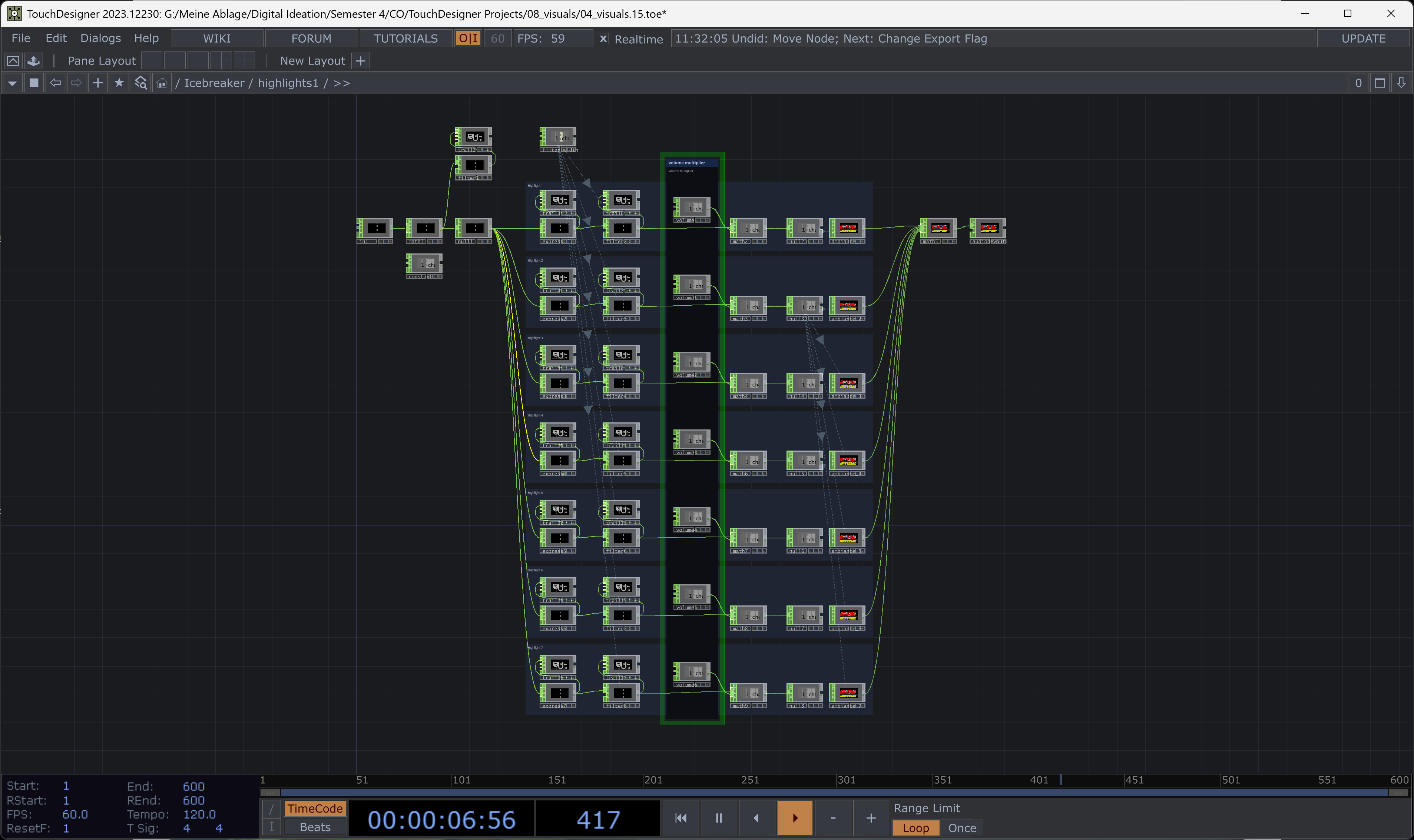 Touchdesigner Audio